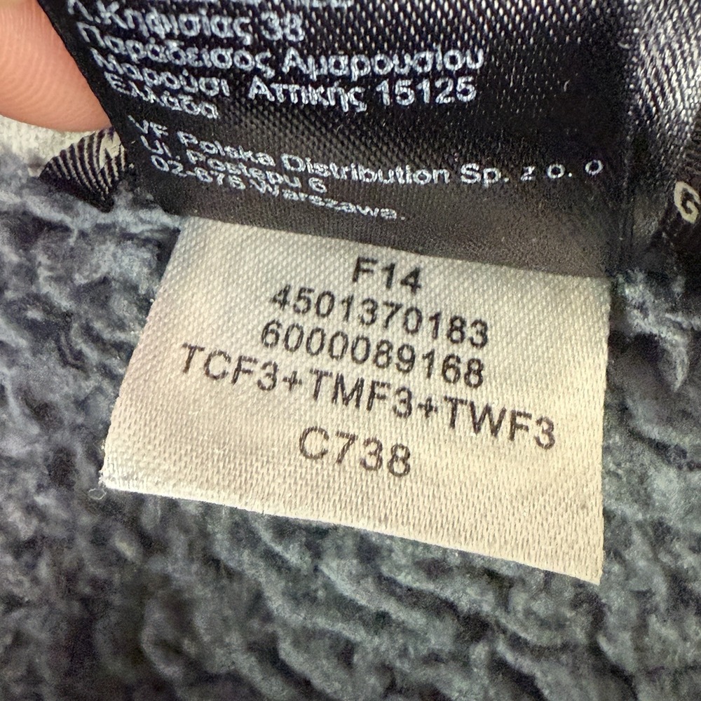The North Face Jacket Chimborazo Sherpa Fleece Lined‎ Full Zip Gray Men's Large - Picture 8 of 10